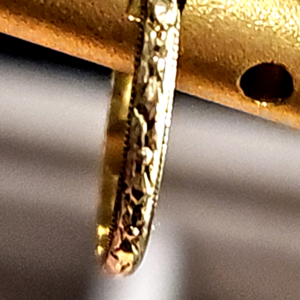 Victorian 10k Gold Etched Baby Ring